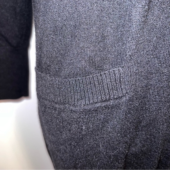 GAP Women's Wool Blend Buttondown Long Black Cardigan Sweater Size X Small - Picture 6 of 9